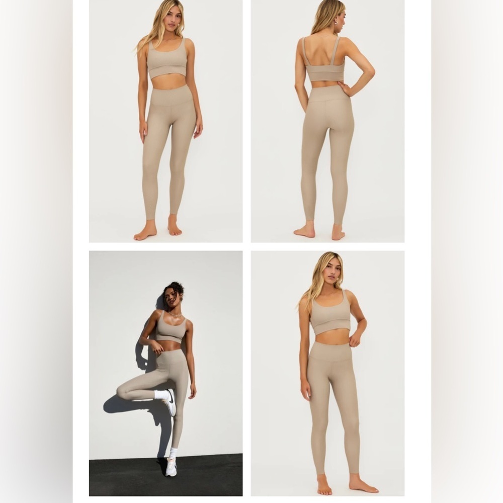 Beach Riot Ayla Leggings Taupe size Small